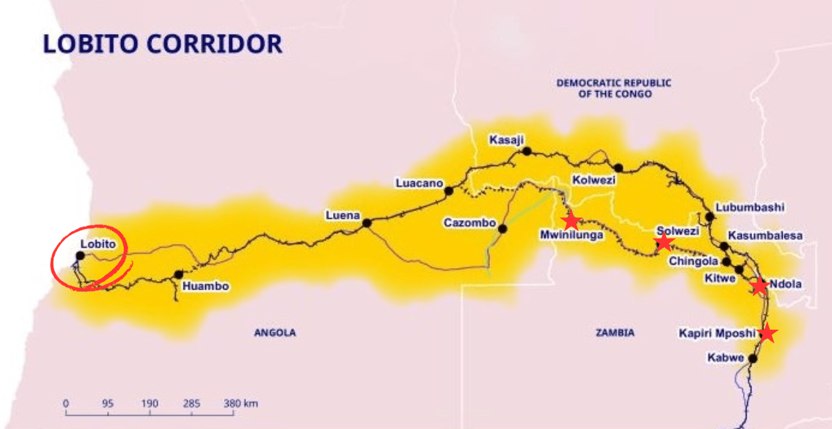 Lobito Corridor rail and port route